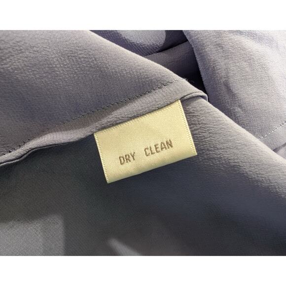 Vintage 90s Top Lavender Purple Silk Blouse Shirt Short Sleeve Misses Size 8 - Picture 6 of 6